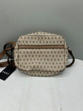 Bolso Bandolera DKNY Faye-TZ para Cámara Para Mujer Marrón Beige Lona Monograma Correa