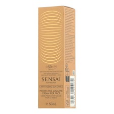 Sensai Silky Bronze - Crema protectora para el cuidado solar facial FPS 50 + ...