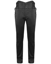 Pantalones de vestir de jacquard con cordones aristócratas góticos de moda diablo para hombre