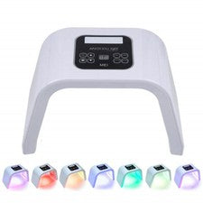 Máscara facial LED terapia de luz-7 colores lámpara de luz de terapia LED herramienta facial para el cuidado de la piel
