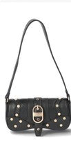 Bolso de hombro con solapa Courtney de cuero sintético para mujer Jessica Simpson ~ Meteorito