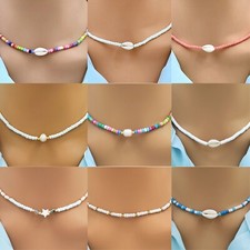 Gargantilla colgante de perlas de agua dulce collar boho cadena joyería regalo