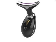 Herramienta para el cuidado de la piel, dispositivo eléctrico de levantamiento facial para el cuello para arrugas NEGRO