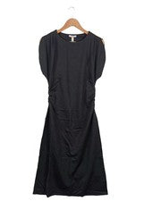 Vestido elástico H&M business elegante viscosa negro talla 38 etiqueta nueva