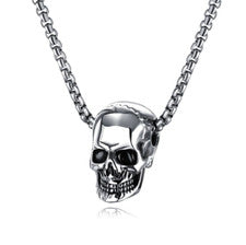 Collar Colgante Scull Plata Oro Bruja Gótico Vampiro Halloween Joyería Regalo
