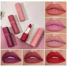 Lápiz labial de larga duración impermeable terciopelo mate lápiz labial rico pigmento color maquillaje