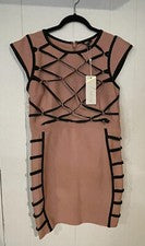 Nuevo Vestido Wow Couture Para Mujer Rosa Vendaje Sexy Body Con Grande Elástico
