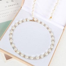 Cinturón de perlas blanco para mujer ajustable 112 cm vestido de verano accesorio de moda