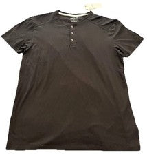 Camiseta de verano Kenneth Cole Spring cuello redondo manga corta negra para hombre talla XL NUEVA CON ETIQUETAS