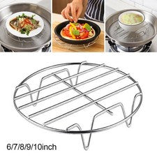 Bastidor de vapor ayudantes de cocina utensilios de cocina estante de vapor plata acero inoxidable