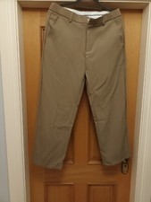 Pantalones de trabajo elegantes elegantes beige cintura 32 X 29 largo para hombre