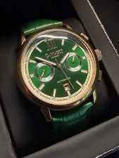 Reloj Automático Gamages of London Edición Limitada Calendario Vibrante Oro Esmeralda