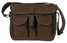 Bolso de hombro de munición de lona Rothco, marrón tierra