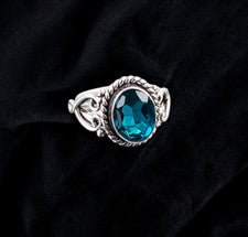 Anillo de plata esterlina 925 con piedras preciosas de apatita hecho a mano anillo de joyería para regalo