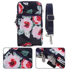 Bolso Bandolera Patrón Pequeño Teléfono Bolso de Hombro Bandolera Cartera Bolsa de Almacenamiento Bolso