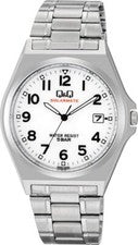 CITIZEN Q&Q Reloj Analógico Solar Impermeable Fecha Metal Banda H060-204