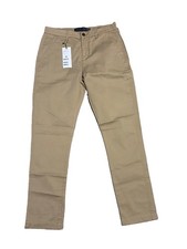 NUEVO Pantalones chinos Oficina Reserva Calca para hombre caqui 40 EU/30x30 ajustados rectos nuevos con etiquetas