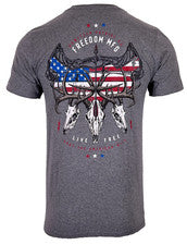 Camiseta estilo Howitzer para hombre FREEDOM HUNT militar gruñido MFG