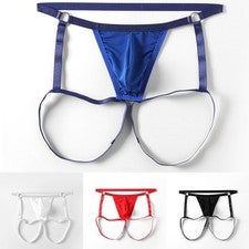 Ropa interior sexy para hombre tangas cintura baja ligero calzoncillos con diseño de trasero abierto
