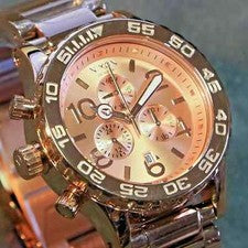 NUEVO Auténtico Reloj NIXON Hombre 42-20 ORO ROSA A037897 HOMBRE MUJER REGALO ENVÍO RÁPIDO