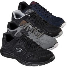 Para Hombres Skechers Verso-Flash Point Deportes Gimnasio Con Cordones Entrenadores Zapatos Tallas 6 a 13