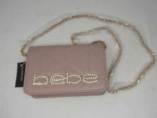 BOLSO BANDOLERA MUJER BEBE LA ZAZA ROSA MALVA SOLAPA CON PEDRERÍA NUEVO CON ETIQUETAS