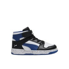 Zapatillas sin cordones PUMA Rebote Layup Rcl Speckle para jóvenes niños grises, blancas C