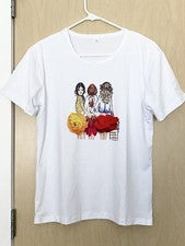 MODA Mujer Camiseta Flores Vestidos y Niñas Diseño Creativo Talla XL