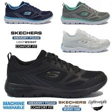 ZAPATOS AL TOBILLO SKECHERS DE ESPUMA VISCOELÁSTICA PARA DAMA TALLA