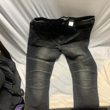Moda NovaJEANS Acanalado 38 En Cintura ELASTIZADO Negro LAVADO EN PIEDRA