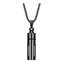 Collares de frasco colgante de botella de perfume para aroma líquido de mujer y hombre