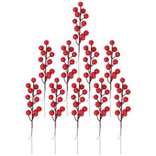 10 piezas decoraciones de flores de simulación de ramas artificiales para fiesta en casa
