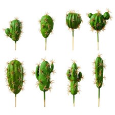 8 Piezas Cactus Artificiales Suculentos Decoración Hogar Oficina