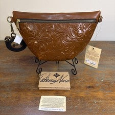 NUEVO CON ETIQUETAS~ Bolso Cinturón Patricia Nash Tinchi En Cuero Florence Tooled.