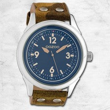 Oozoo Reloj De Pulsera Unisex Timepieces Analógico De Cuero Camuflaje UOC10352