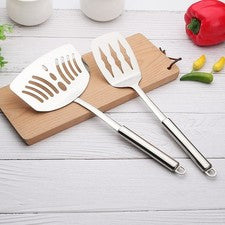 Pala de cocina de acero inoxidable ancha para girar para panqueques pescado filetes