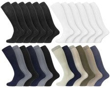 Pantalón Largo Calcetines Hombre Tradicional 100% Algodón Completo Rodilla 6 O