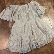 Vestido camafeo para mujer 8 recortes en la manga mini forrado 0117
