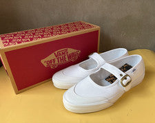 Vans Mary Jane Para Mujer Zapatos Informales Estilo de Vida Tenis Blancos Nuevos con Etiquetas VN000CRRW001