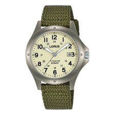 Lorus Reloj Militar de Titanio para Caballeros RG877CX9 (formalmente RXD425L8)