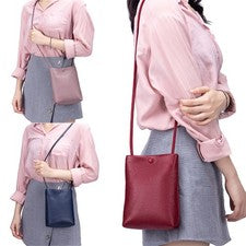 Bandolera de cuero para mujer Bolso de hombro de gran capacidad Bolso de moda Bolso de almacenamiento EE. UU.