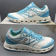 On Cloudnova Z5 Para hombres 9 Carretera Correr Entrenamiento Informales Zapatos Blanco Cian 26.98382