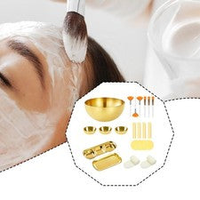 Set de cuidado facial de esteticista de 26 piezas: diadema, cuenco facial, salón/SPA