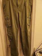 Pantalones cálidos estilo ejército con forro multibolsillo utilitario, exterior, caza pesca