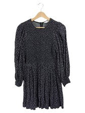 Vestido mujer & Other Stories talla 38 manga larga estampado floral negro viscosa