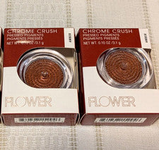 LOTE DE 2 PIGMENTOS PRENSADOS FLOR CROMO APLASTADO COLOR OJOS ÁMBAR NUEVO SELLADO DREW