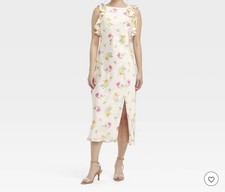 "Vestido sin mangas floral para mujer A New Day longitud midi, sin mangas, XXL NUEVO CON ETIQUETAS"