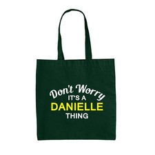 Don' T Worry It's A Danielle Cosa - Lienzo Bolsa - Apellido Traje Nombre Familia