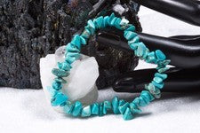 Pulsera de piedras preciosas de piedras turquesa | Pulsera de piedras de 8 mm