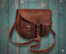 Bolso Tote Simple De Cuero De Cabra Para Mujer Nuevo Marrón